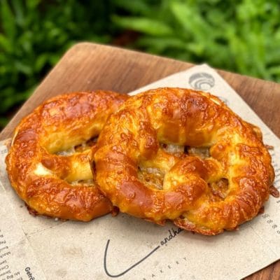 pretzel with cheese - Landhaus Bangkok